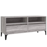 Meuble TV sonoma gris 100x34,5x44,5 cm bois d'ingénierie