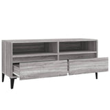 Meuble TV sonoma gris 100x34,5x44,5 cm bois d'ingénierie