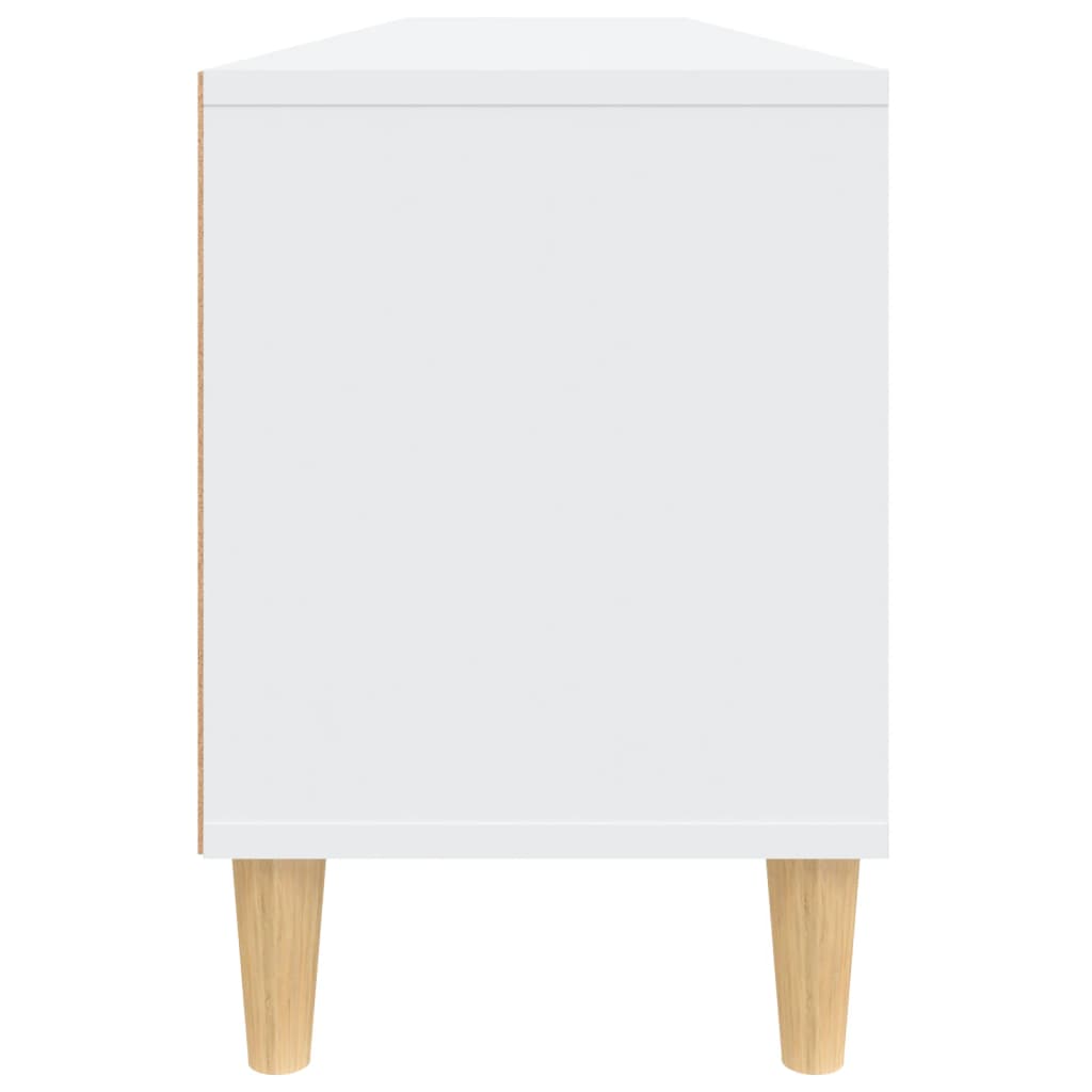 Meuble TV blanc 150x30x44,5 cm bois d'ingénierie