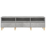 Meuble TV gris béton 150x30x44,5 cm bois d'ingénierie