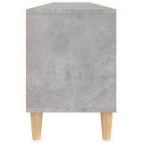 Meuble TV gris béton 150x30x44,5 cm bois d'ingénierie