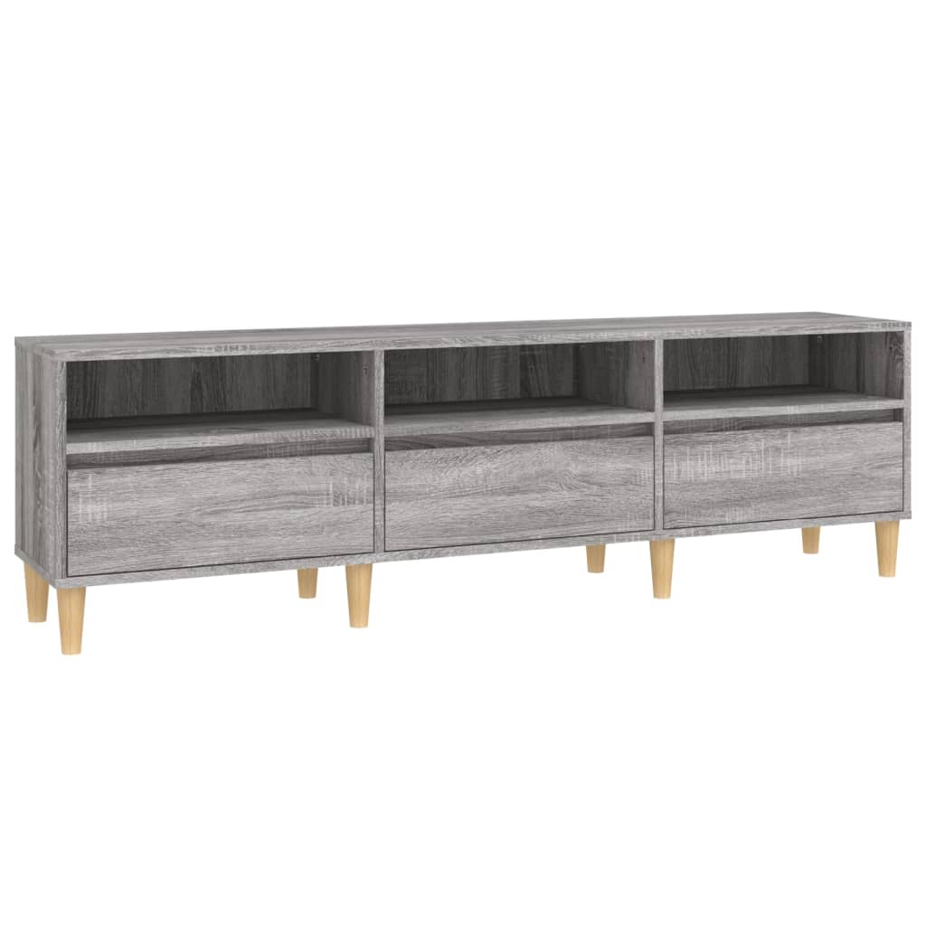 Meuble TV Sonoma gris 150x30x44,5 cm bois d'ingénierie