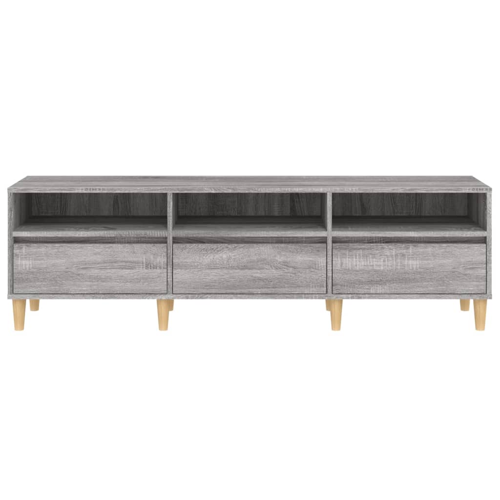 Meuble TV Sonoma gris 150x30x44,5 cm bois d'ingénierie