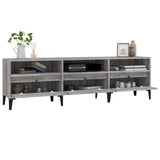 Meuble TV sonoma gris 150x30x44,5 cm bois d'ingénierie