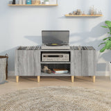 Sonoma gray record cabinet 121x38x48 cm engineered wood