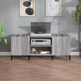 Sonoma gray record cabinet 121x38x48 cm engineered wood