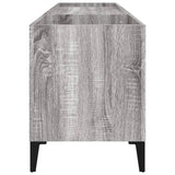 Sonoma gray record cabinet 121x38x48 cm engineered wood