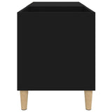 Armoire à disques noir 84,5x38x48 cm bois d'ingénierie