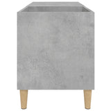 Armoire à disques gris béton 84,5x38x48 cm bois d'ingénierie