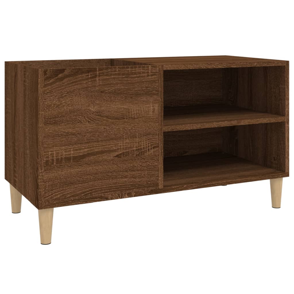 Armoire à disques chêne marron 84,5x38x48 cm bois d'ingénierie