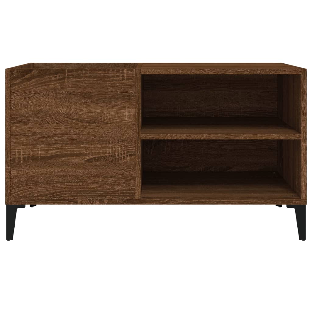 Armoire à disques chêne marron 84,5x38x48 cm bois d'ingénierie