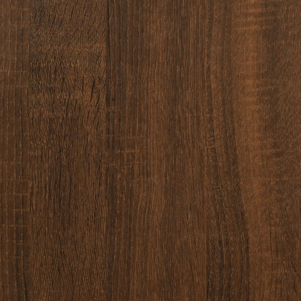 Armoire à disques chêne marron 84,5x38x48 cm bois d'ingénierie