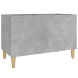 Armoire à disques gris béton 74,5x38x48 cm bois d'ingénierie