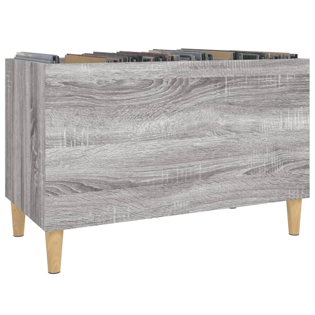 Sonoma Schallplattenschrank grau 74,5x38x48 cm Holzwerkstoff