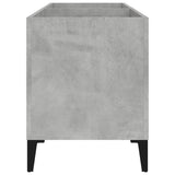 Armoire à disques gris béton 74,5x38x48 cm bois d'ingénierie