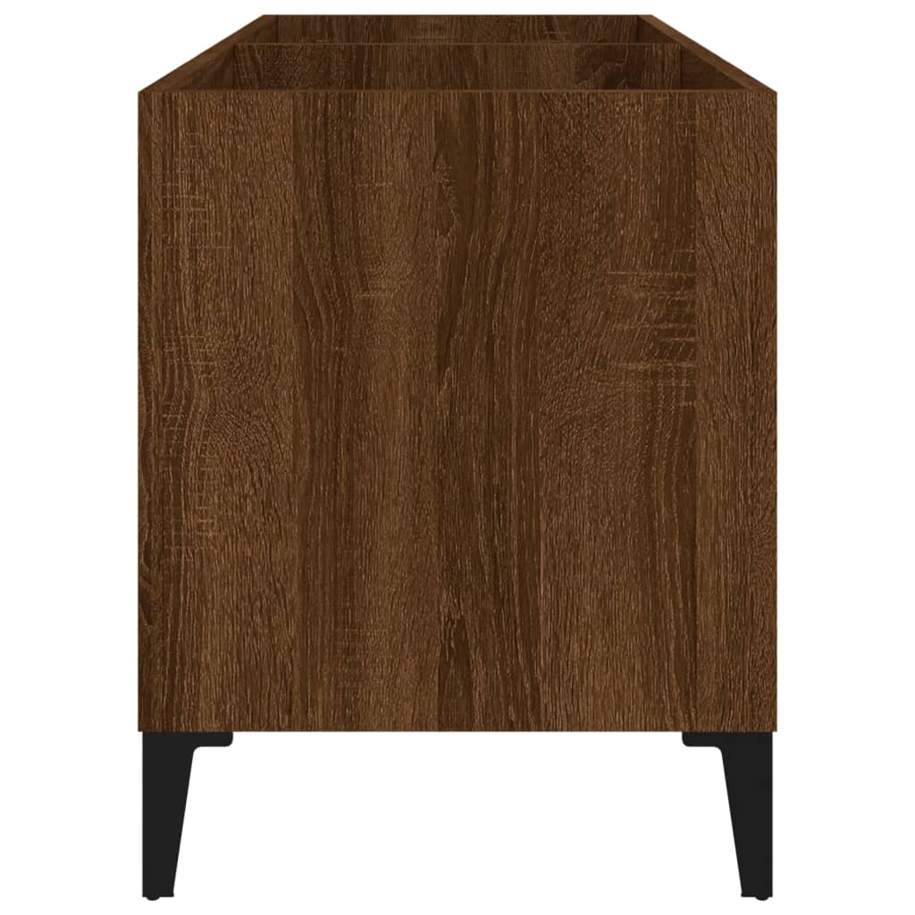 Armoire à disques chêne marron 74,5x38x48 cm bois d'ingénierie