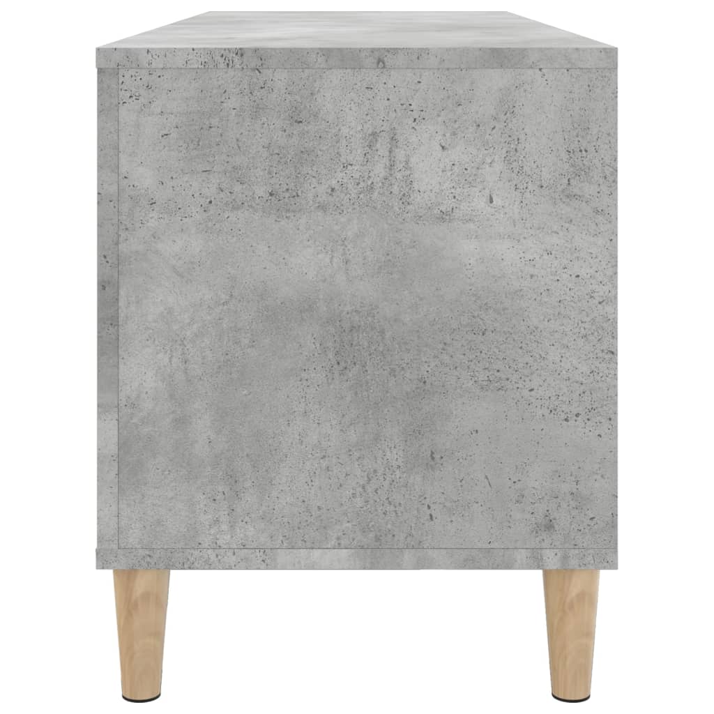 Armoire à disques gris béton 100x38x48 cm bois d'ingénierie