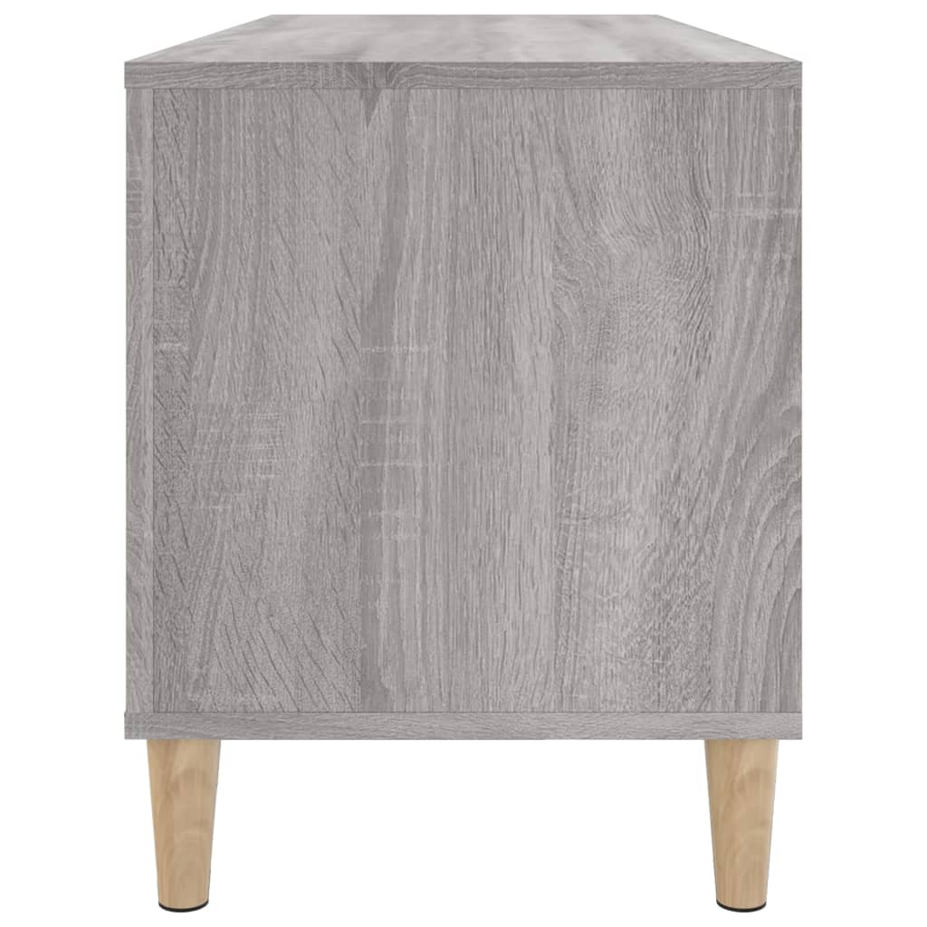 Sonoma Schallplattenschrank grau 100x38x48 cm Holzwerkstoff