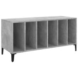 Concrete gray record cabinet 100x38x48 cm engineered wood