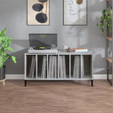 Concrete gray record cabinet 100x38x48 cm engineered wood