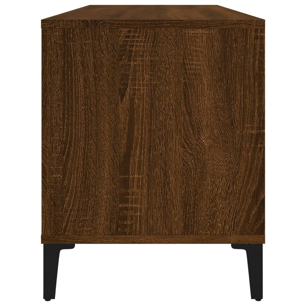 Armoire à disques chêne marron 100x38x48 cm bois d'ingénierie