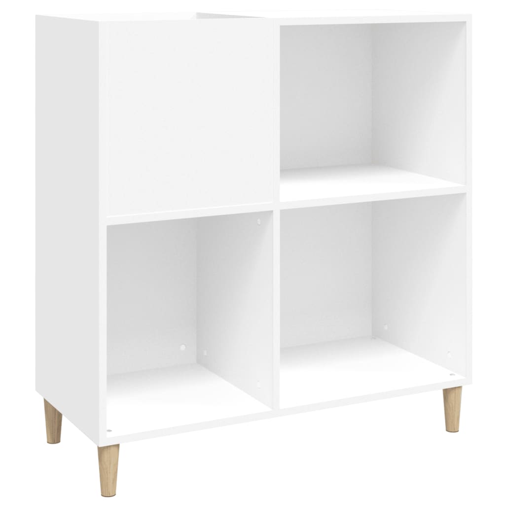 Armoire à disques blanc 84,5x38x89 cm bois d'ingénierie