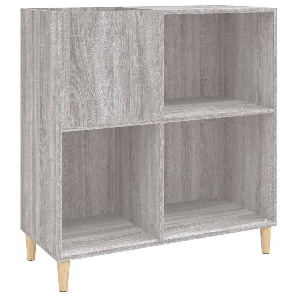 Armoire à disques sonoma gris 84,5x38x89 cm bois d'ingénierie