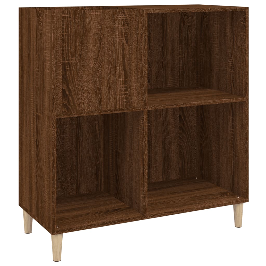 Armoire à disques chêne marron 84,5x38x89 cm bois d'ingénierie