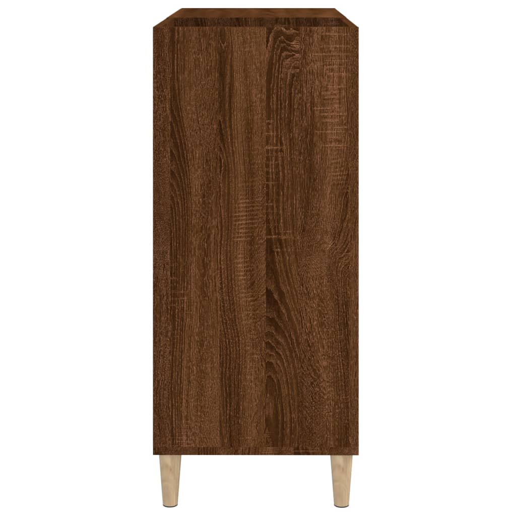 Armoire à disques chêne marron 84,5x38x89 cm bois d'ingénierie