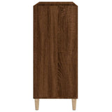 Armoire à disques chêne marron 84,5x38x89 cm bois d'ingénierie