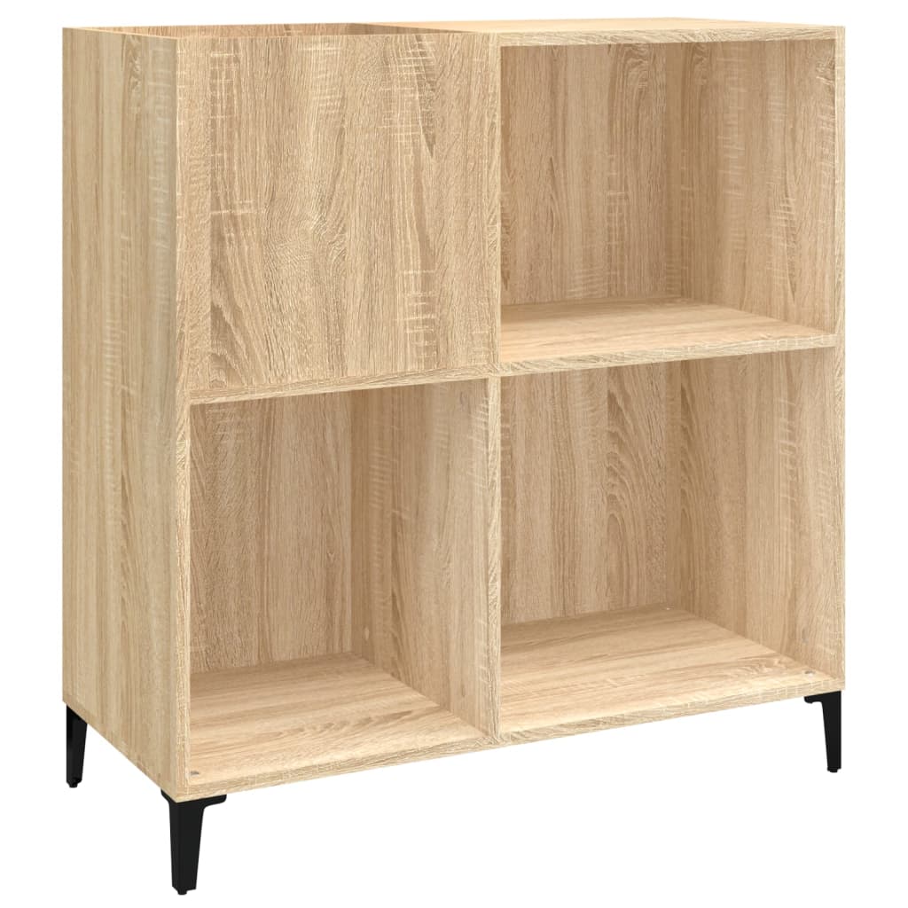 Armoire à disques chêne sonoma 84,5x38x89 cm bois d'ingénierie