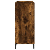 Armoire à disques chêne fumé 84,5x38x89 cm bois d'ingénierie