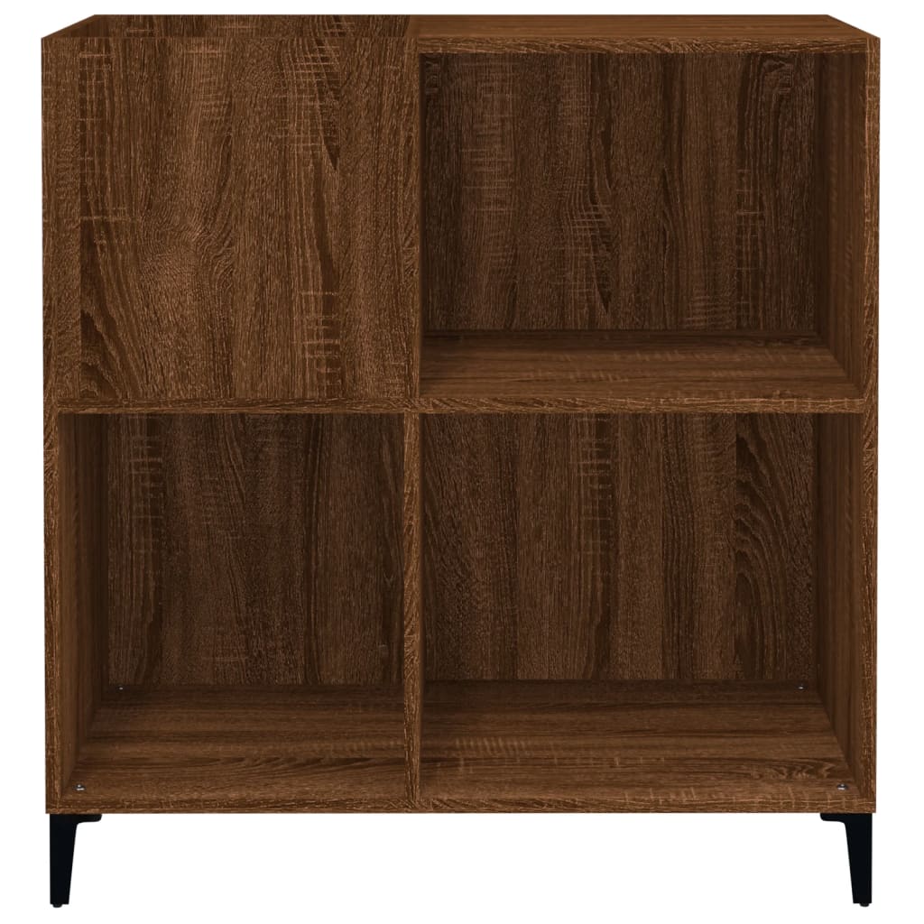 Armoire à disques chêne marron 84,5x38x89 cm bois d'ingénierie