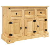 Corona brown sideboard 112x43x78 cm solid Mexican pine wood