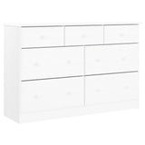 Commode ALTA blanc 112x35x73 cm bois massif de pin