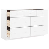 Commode ALTA blanc 112x35x73 cm bois massif de pin