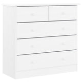 Commode ALTA blanc 77x35x73 cm bois massif de pin