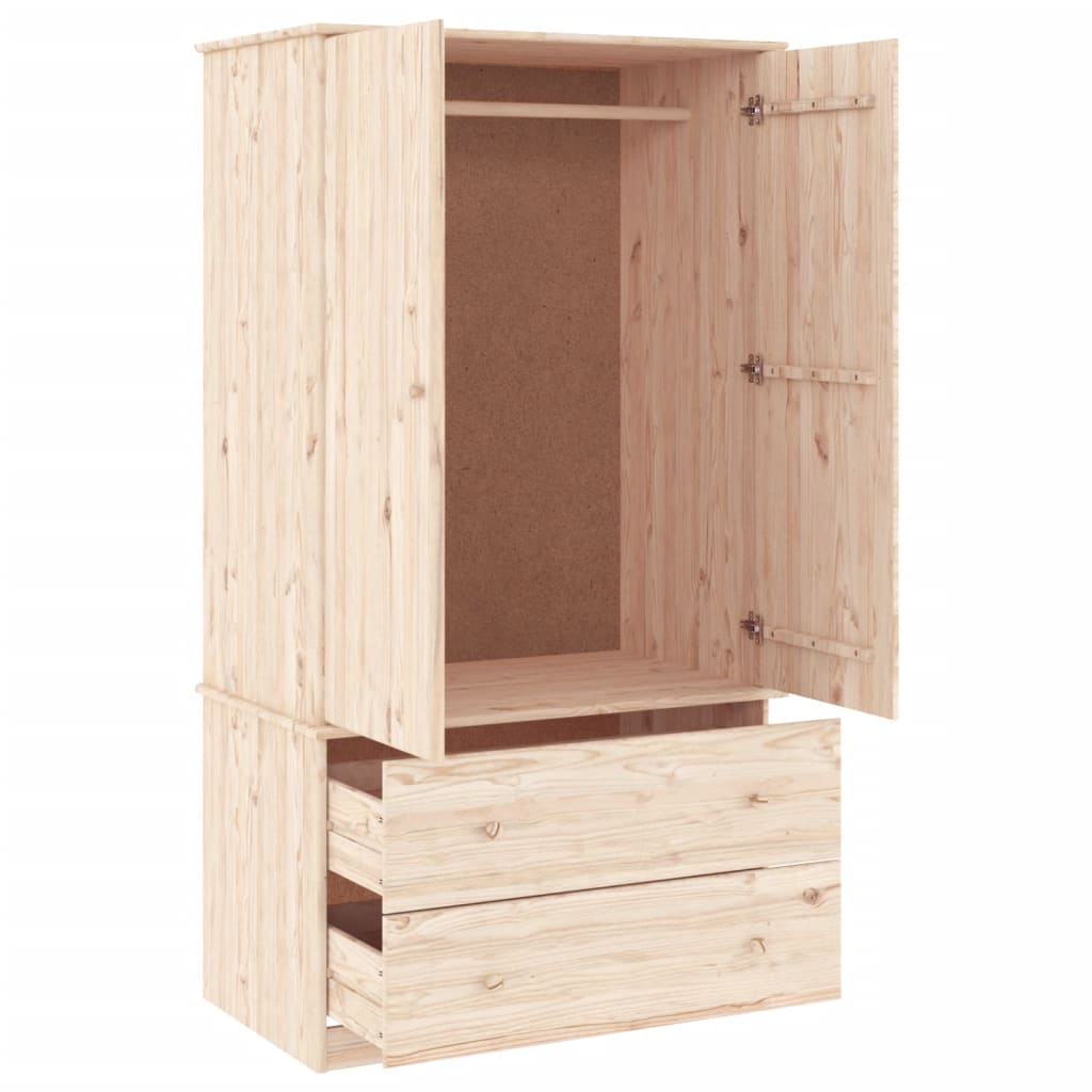 Garde-robe ALTA 90x55x170 cm bois massif de pin