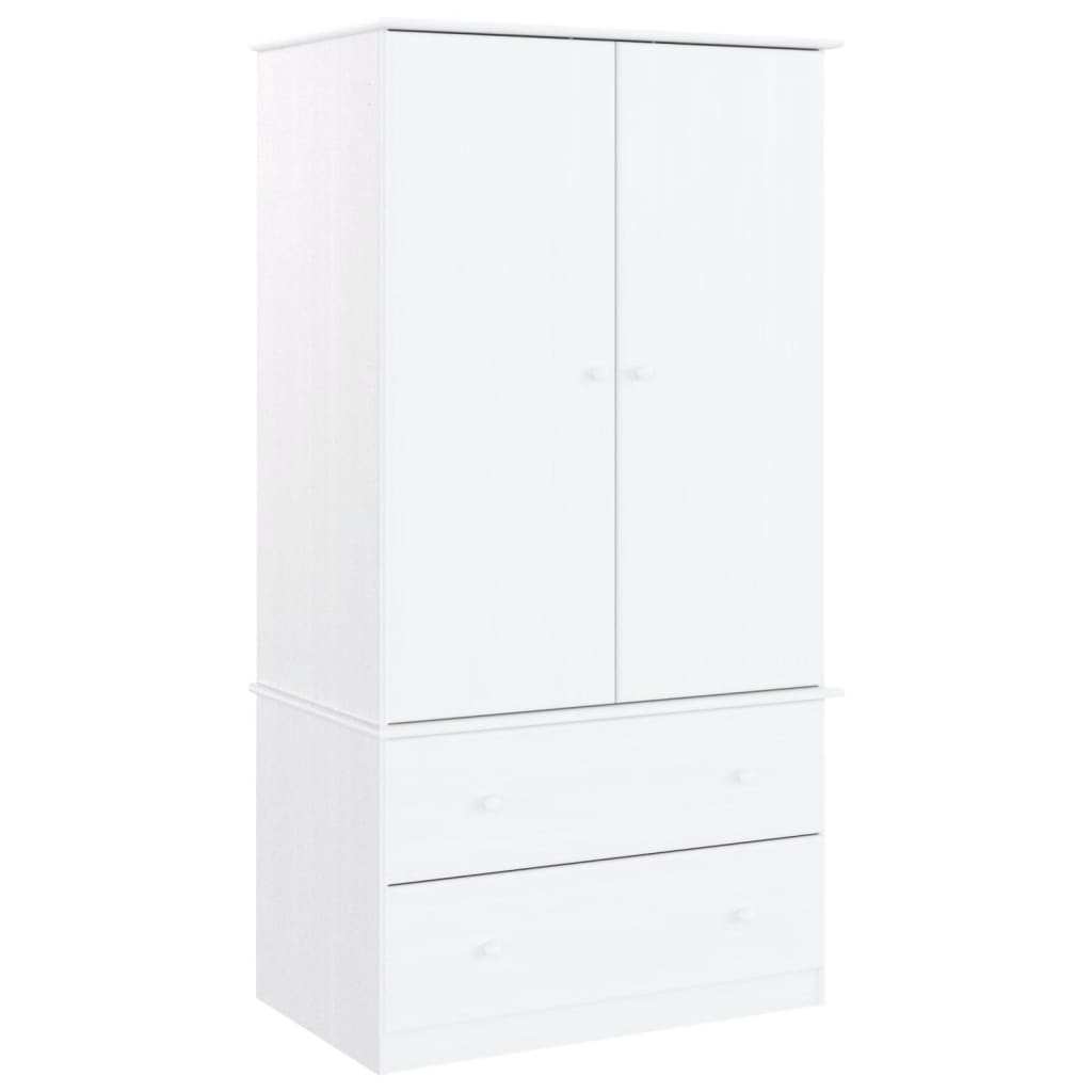 Garde-robe ALTA blanc 90x55x170 cm bois massif de pin