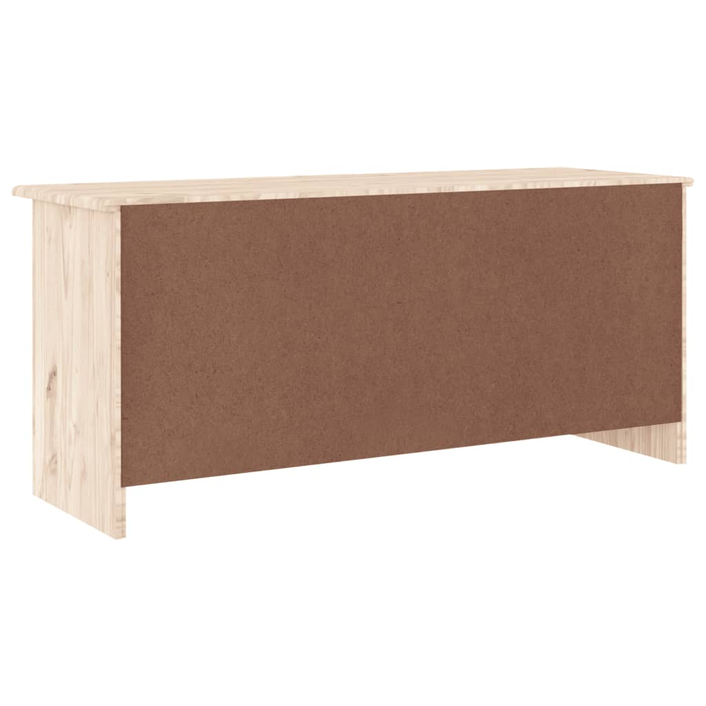 Banc à chaussures ALTA 100x35x45 cm bois massif de pin