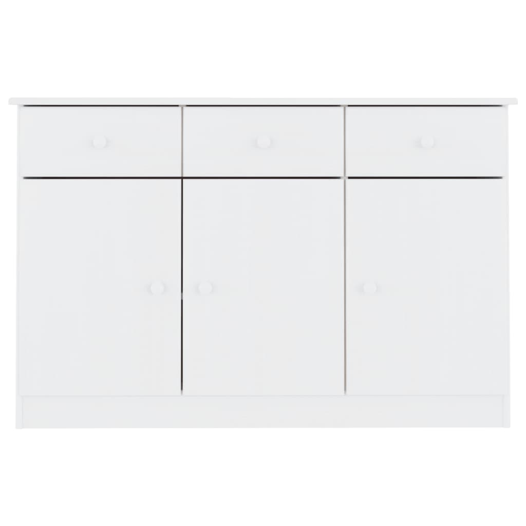 Buffet ALTA blanc 112x35x73 cm bois massif de pin