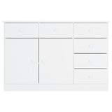 Buffet ALTA blanc 112x35x73 cm bois massif de pin