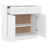 Buffet ALTA blanc 77x35x73 cm bois massif de pin