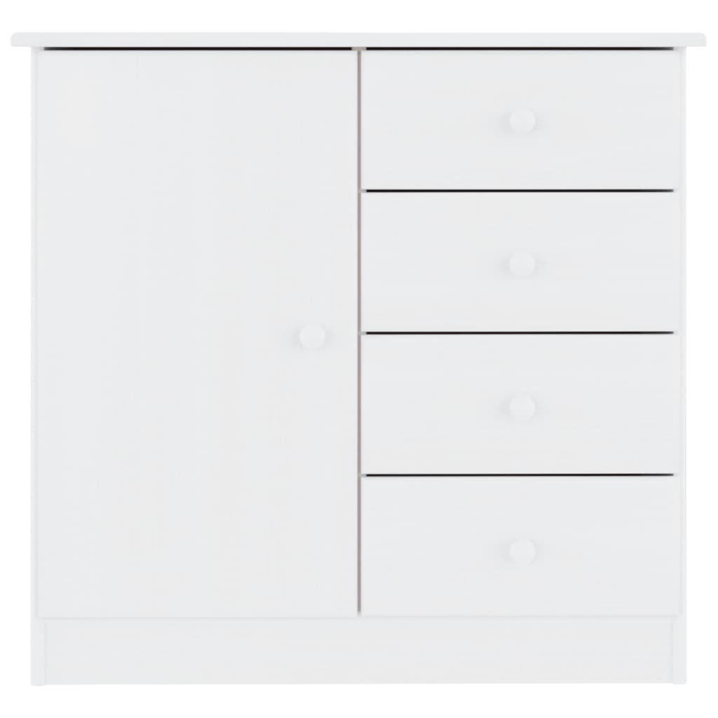 Buffet ALTA blanc 77x35x73 cm bois massif de pin