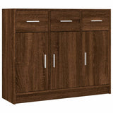 Brown oak sideboard 91x28x75 cm engineered wood