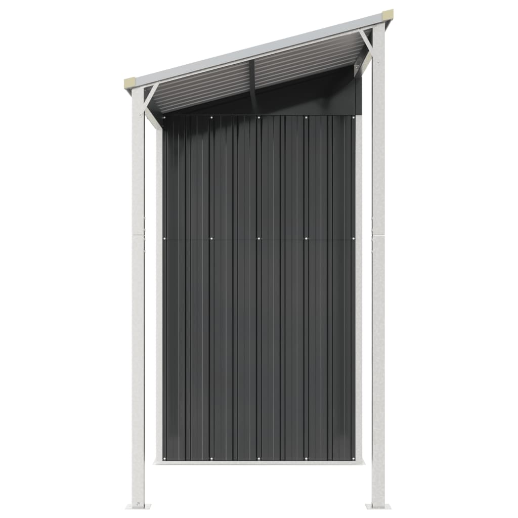 Abri de jardin avec toit prolongé anthracite 277x110,5x181 cm