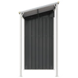 Abri de jardin avec toit prolongé anthracite 277x110,5x181 cm