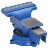 Blue 100 mm cast iron bench vice