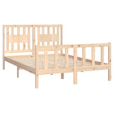 Cadre de lit sans matelas bois massif de pin 140x200 cm