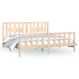 Cadre de lit sans matelas bois massif de pin 200x200 cm